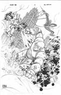 MARVEL : Planche originale 1 de MACHINE MAN par Niko HENRICHON